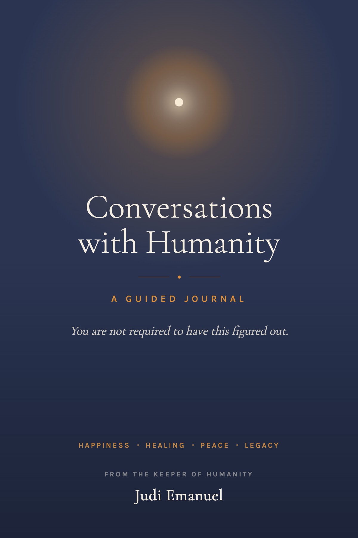 Conversations with Humanity, a guided journal by Judi Emanuel